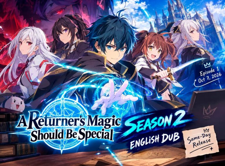 A Returner’s Magic Should Be Special Season 2 English Dub: Same-Day Release Date, Full Cast, and Crew Revealed